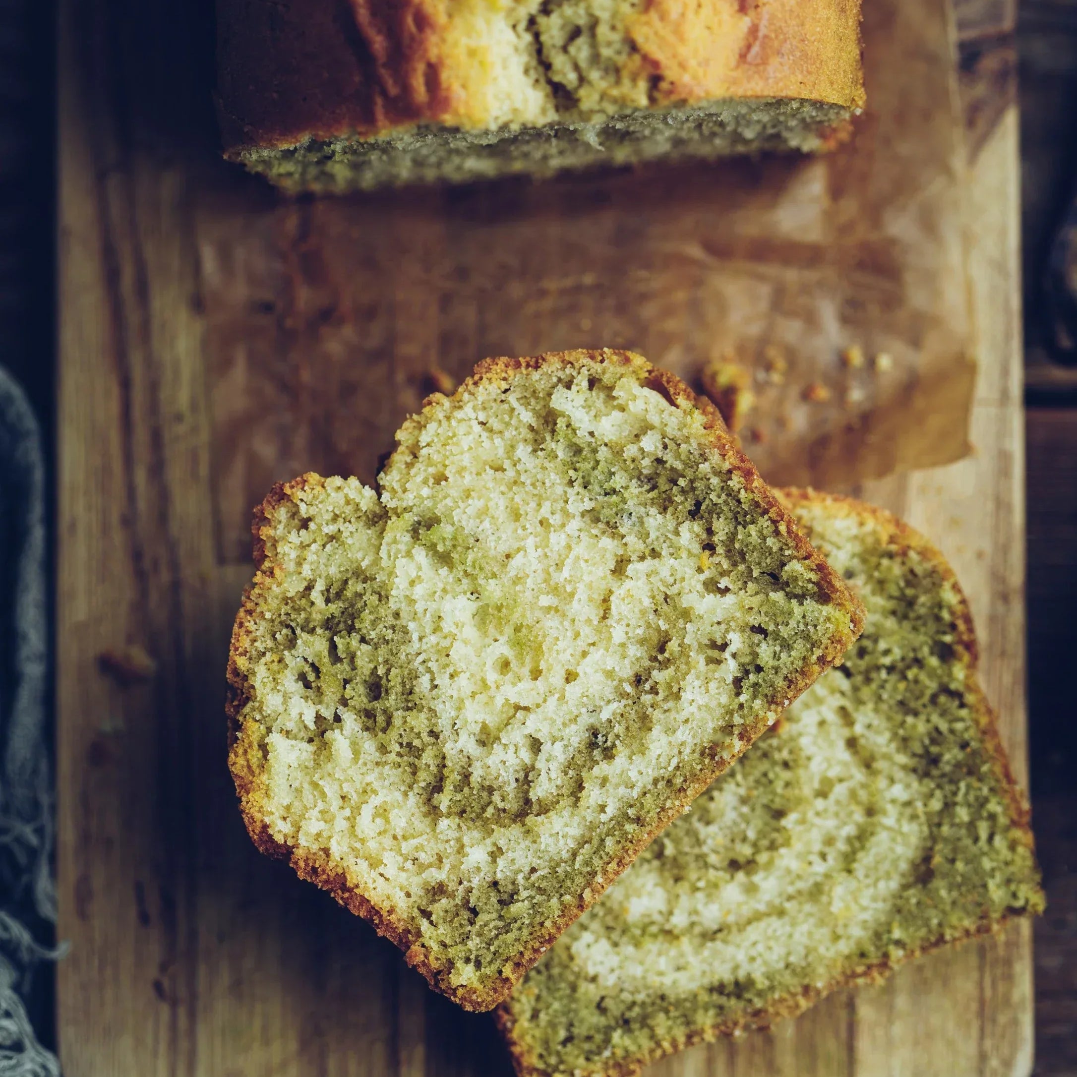 How to prep a matcha marble pound cake
