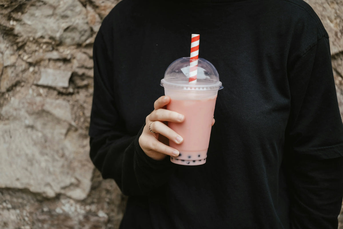 Strawberry x matcha x boba = main character energy