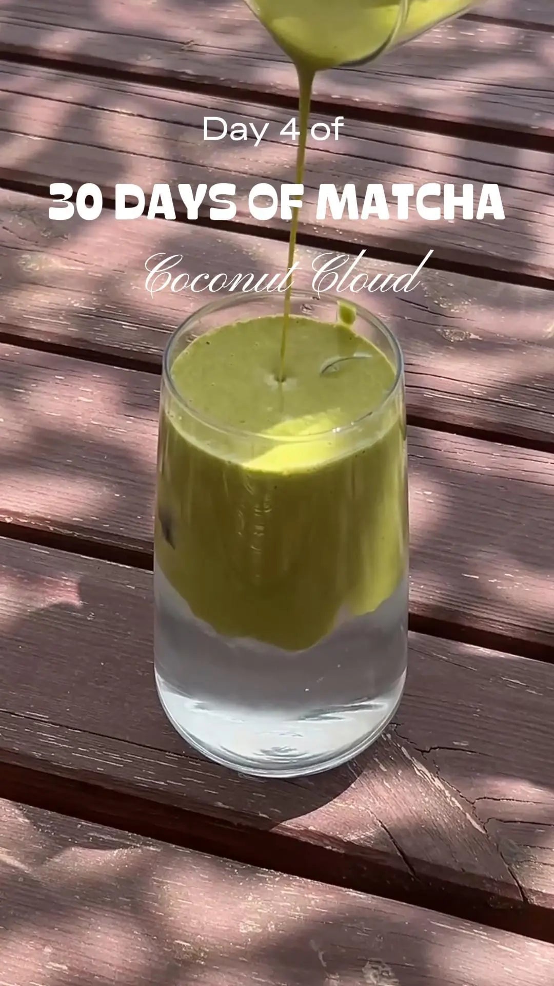 Coconut matcha cloud: the iced girl drink of the season