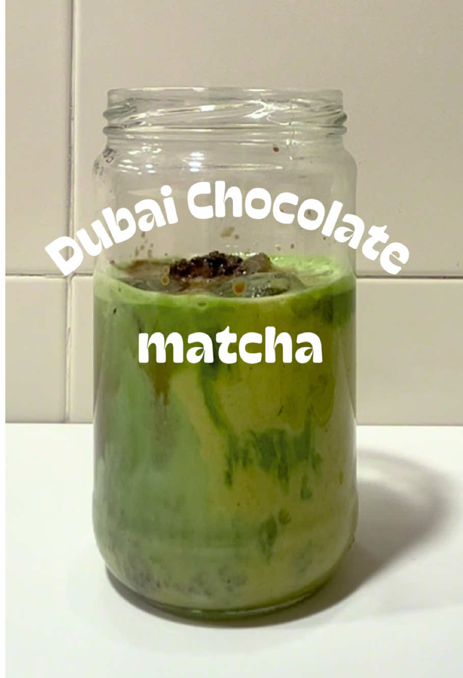 Try the viral Dubai chocolate matcha latte