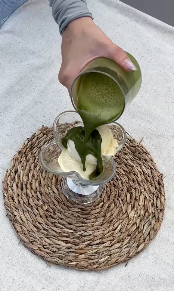 POV: you just made a matcha affogato and it slaps