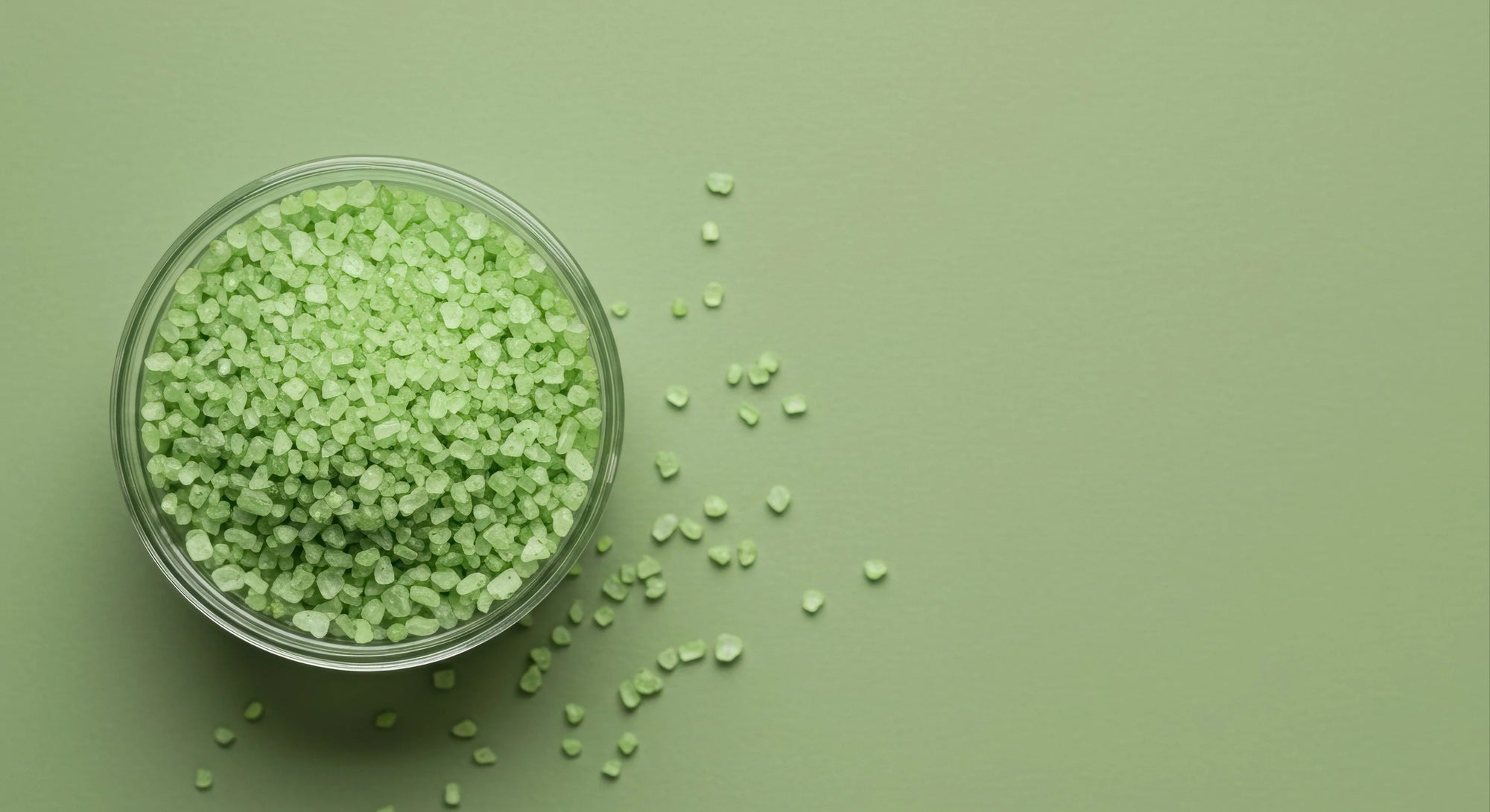 Matcha Epsom salt bath soak: zen-mode ON