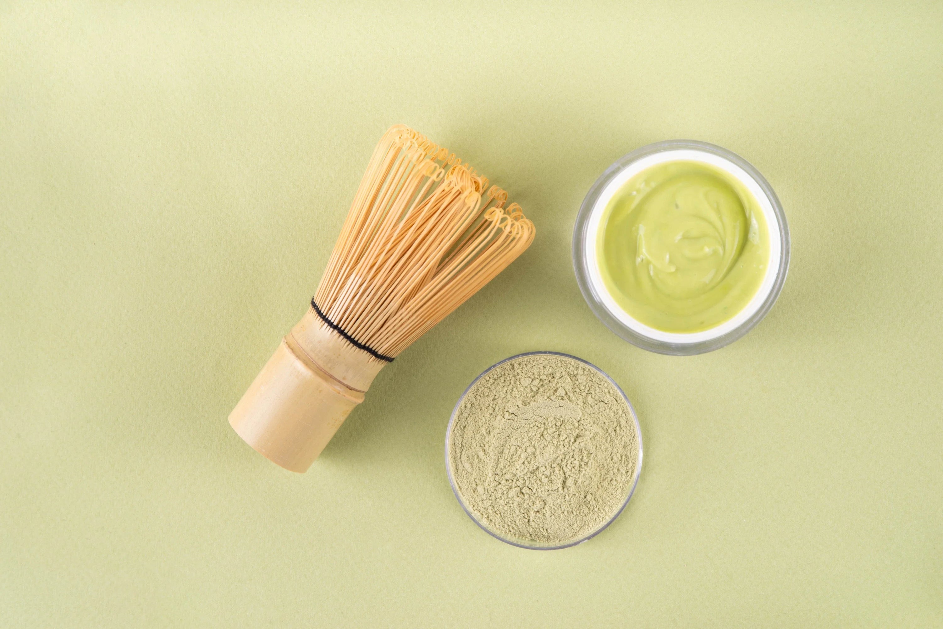 Matcha + lemon + honey face mask
