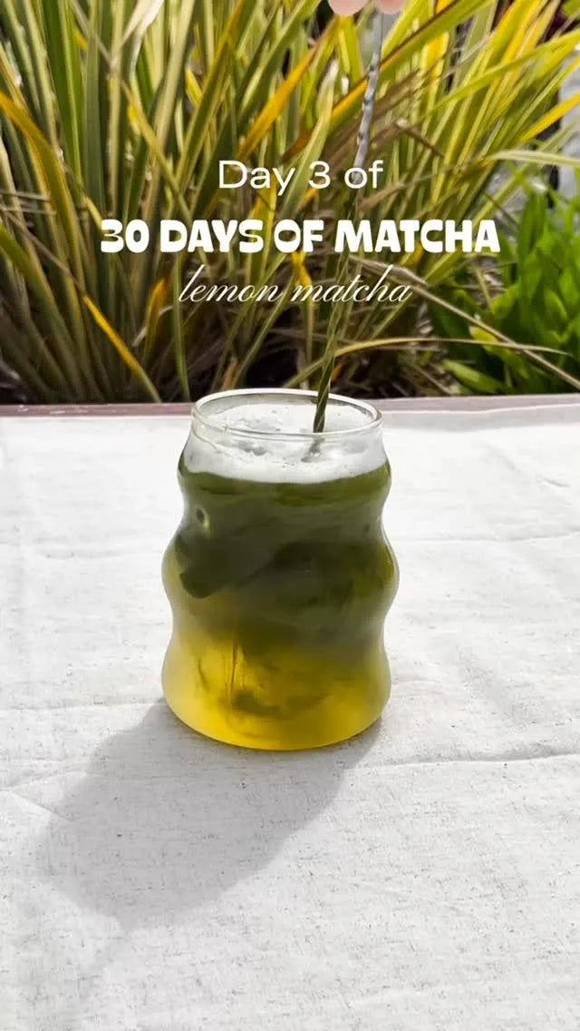 Matcha lemonade, the perfect summer drink