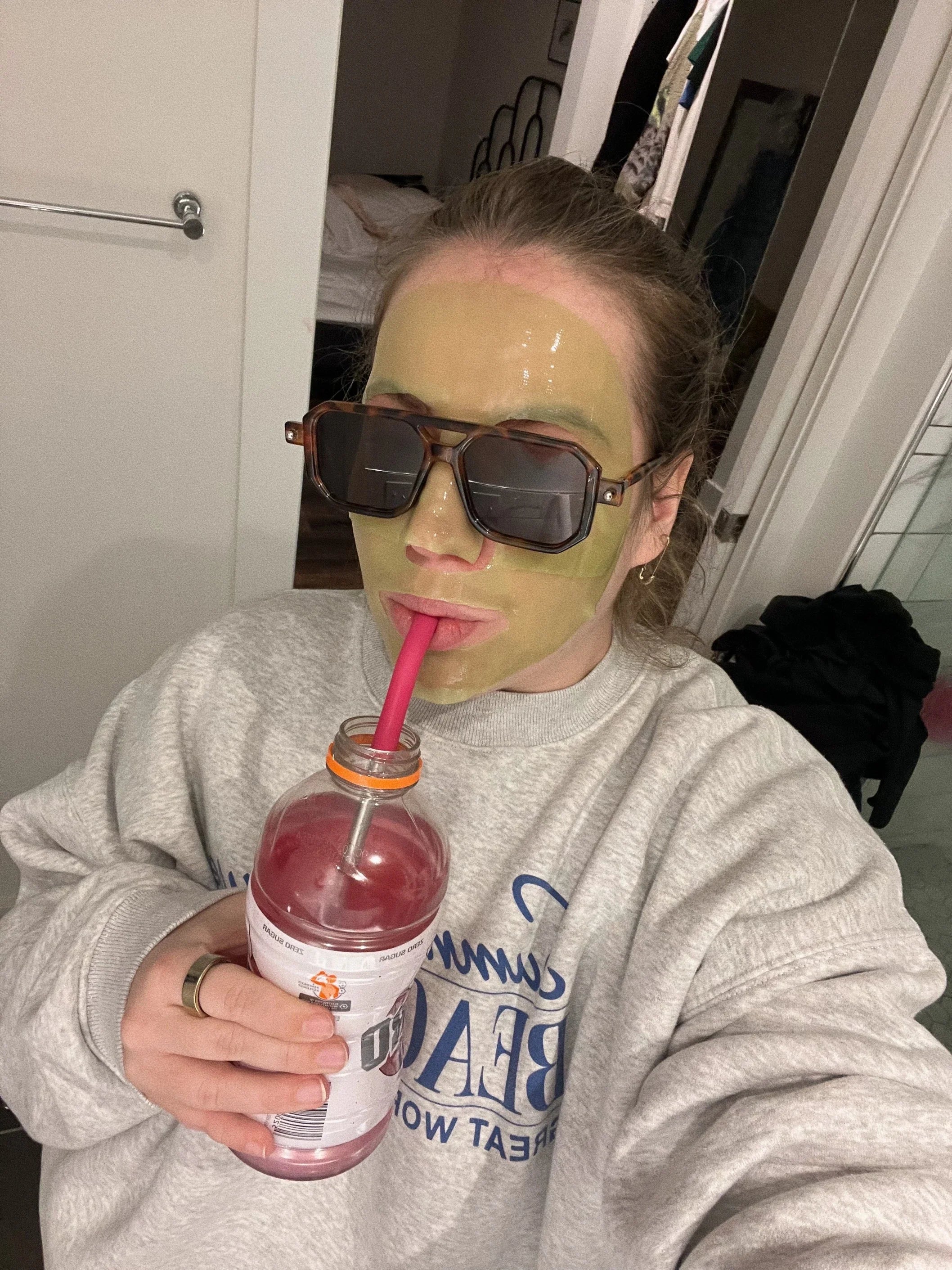 Another day, another matcha facial mask