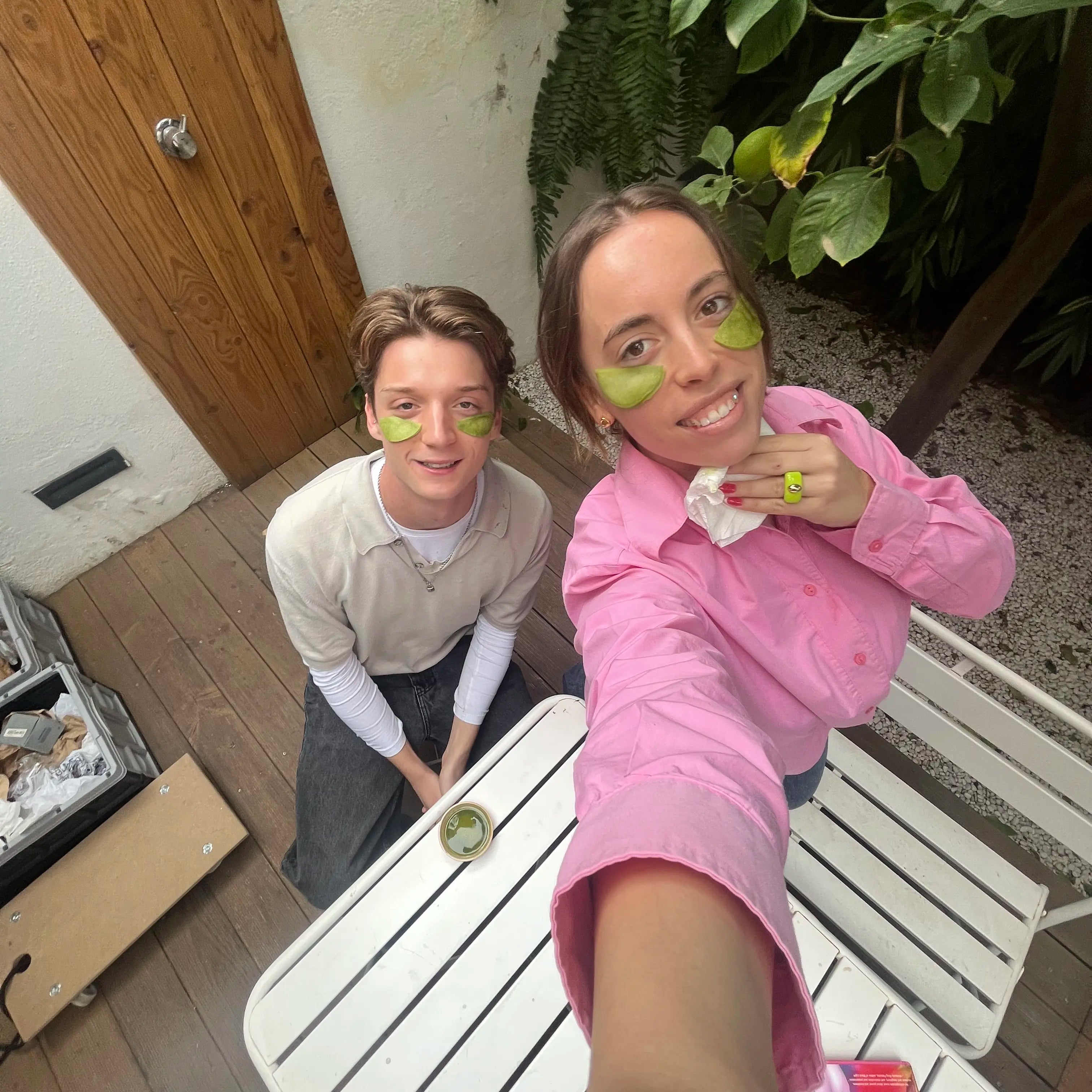 DIY matcha de-puff patches: your under-eyes’ new best friends
