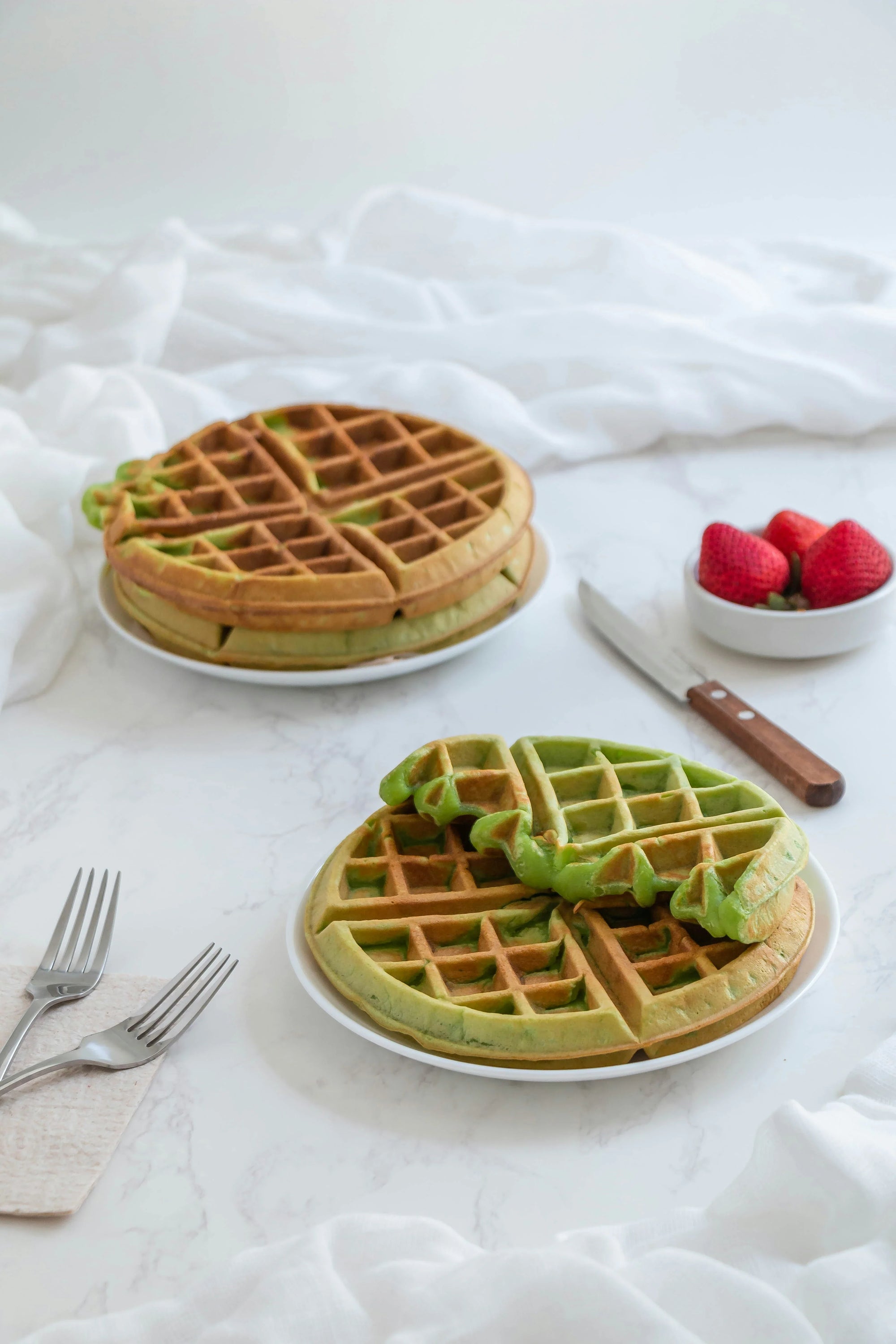 Matcha waffles: my new (and soon to be your) breakfast obsession