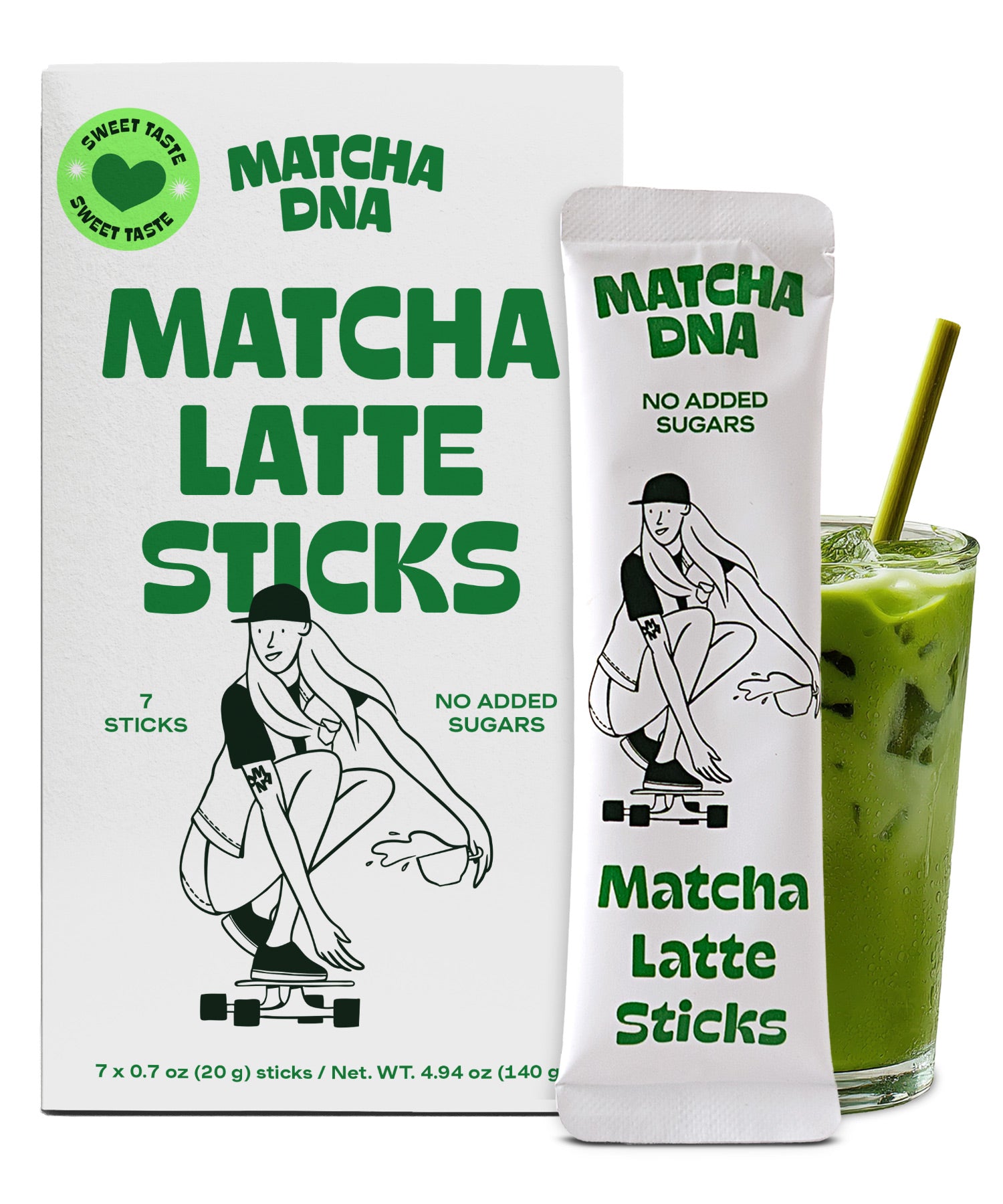 The Milky Matcha Latte Sticks