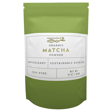 MatchaDNA Organic Culinary Matcha Green Tea Powder 16 oz