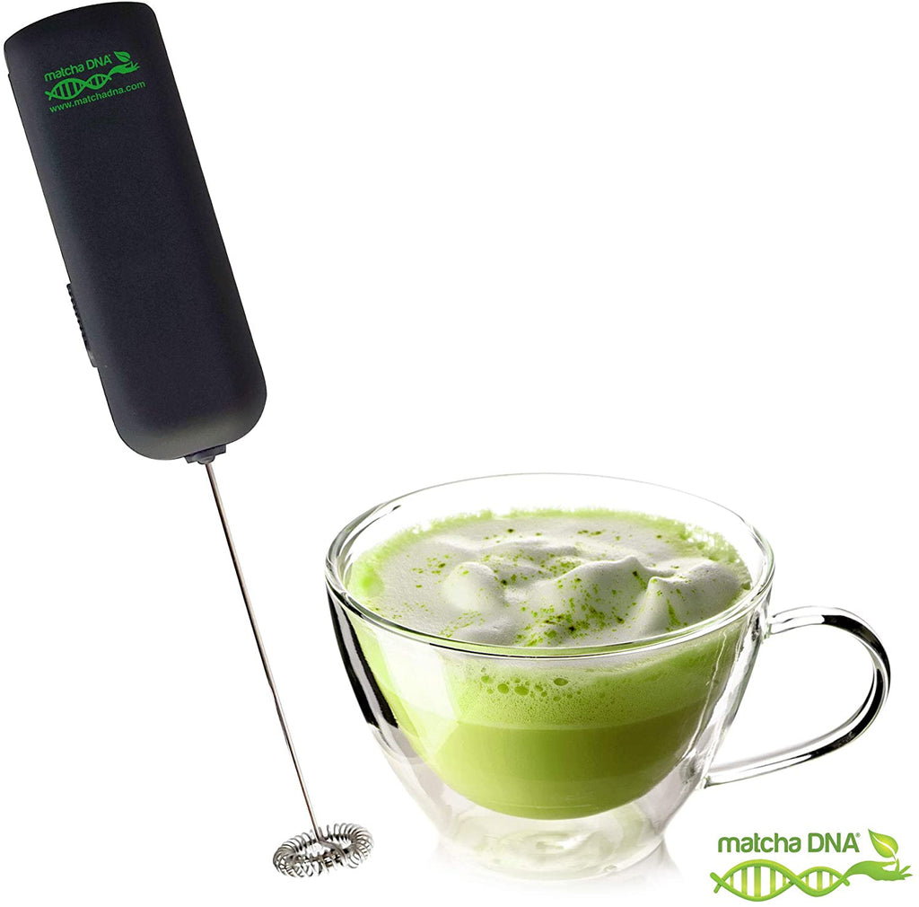 Elementi Milk Frother Handheld Matcha Whisk No Stand (Silver)