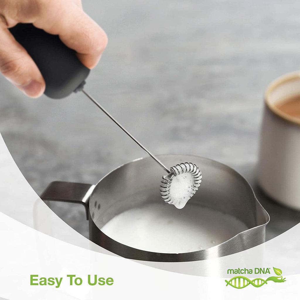  Matcha Whisk/Milk Frother, Aluminum Alloy, Basecent Battery  Operated