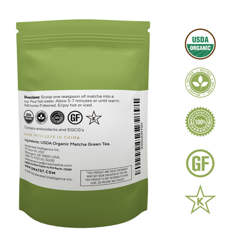MatchaDNA Organic Culinary Matcha Green Tea Powder 16 oz